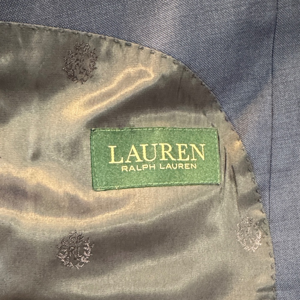 Elegant Ralph Lauren 52R Navy Men's Suit - Jacket and Pants - Picture 2 of 7